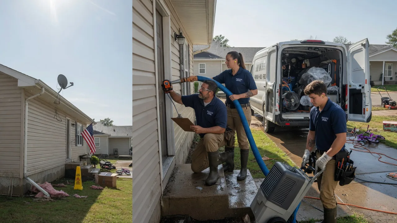 Ceiling Water Damage Restoration in Haubstadt, IN near me
